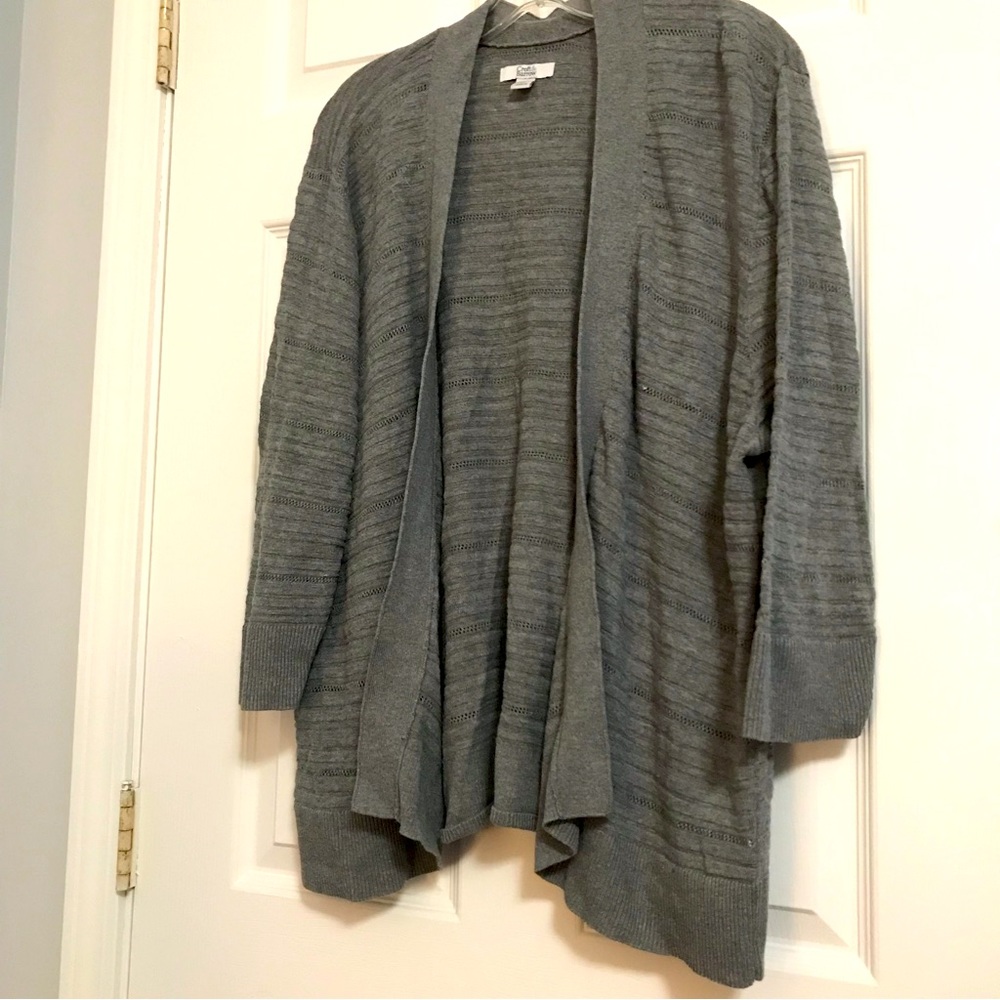 Croft & Barrow Gray Cardigan
